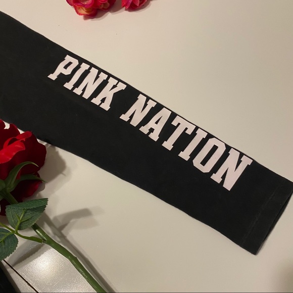 PINK by Victoria's Secret Yoga Black White Tights - Picture 2 of 5